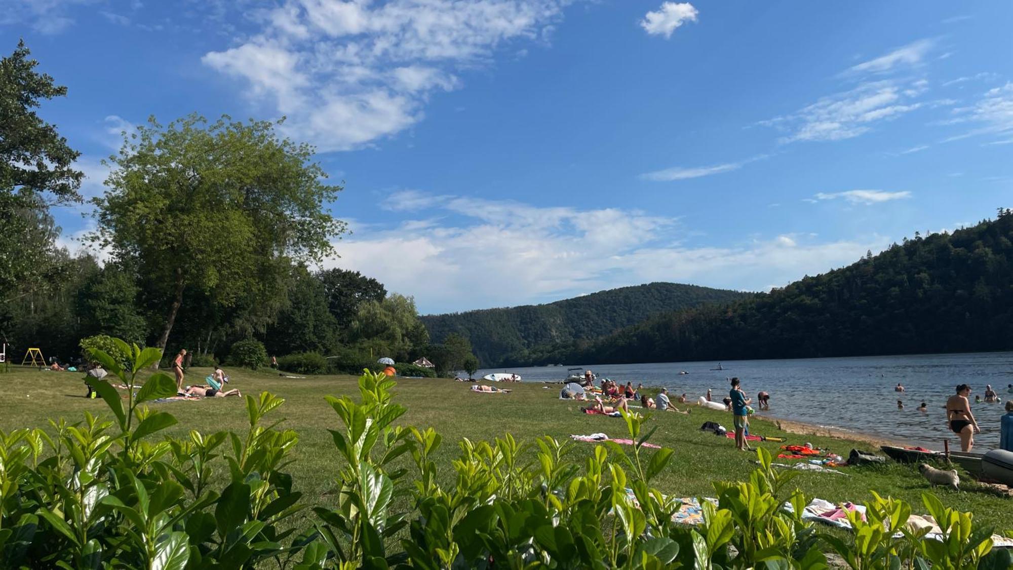 Kemp Andělská laguna Slapy Nalzovice Bagian luar foto